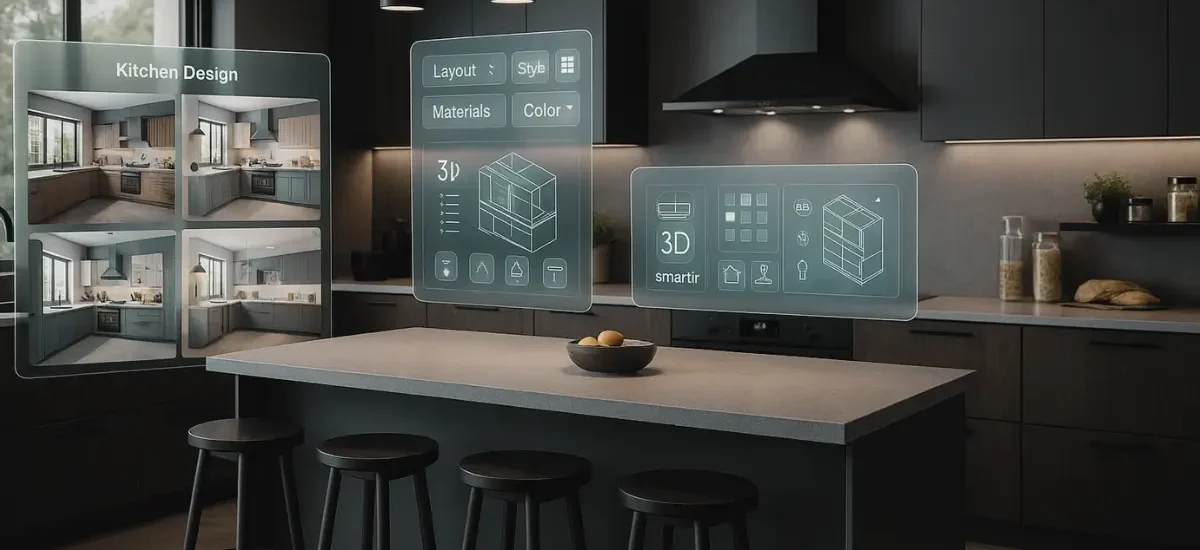 מטבחים מעוצבים באמצעות AI